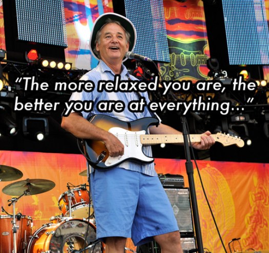 Bill Murray onstage during the 2010 Crossroads Guitar Festival at Toyota Park on June 26, 2010 in Bridgeview, Illinois.
