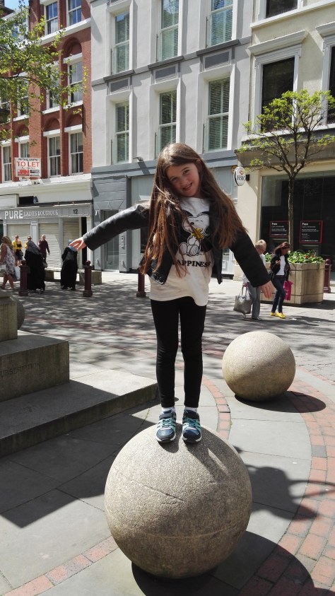 Shopping in Manchester with Evie
