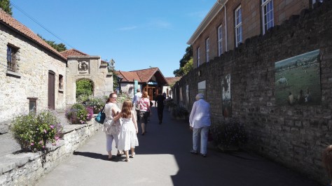 Way up to Glastonbury Abbey