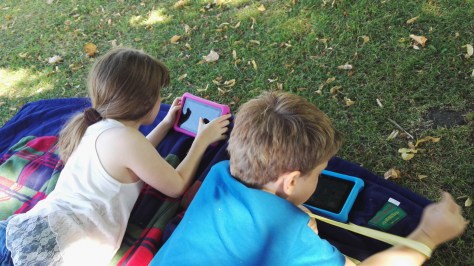..oh hang about we are too busy playing on our tablets...