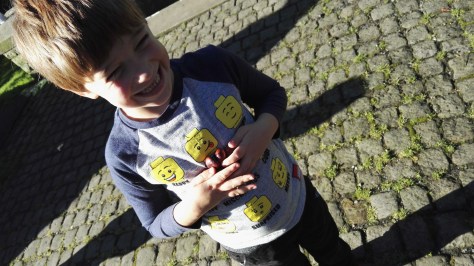 H and his conkers!