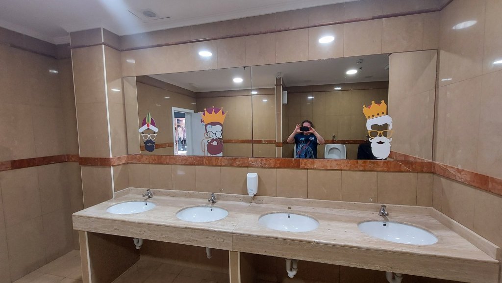Three Kings in a bathroom mirror?